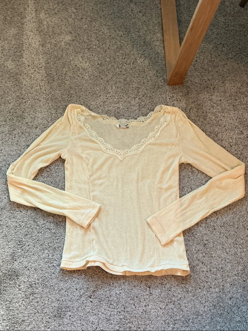 New FP Intimately by Free People Only You Long-Sleeve Top ~ Summer Yellow